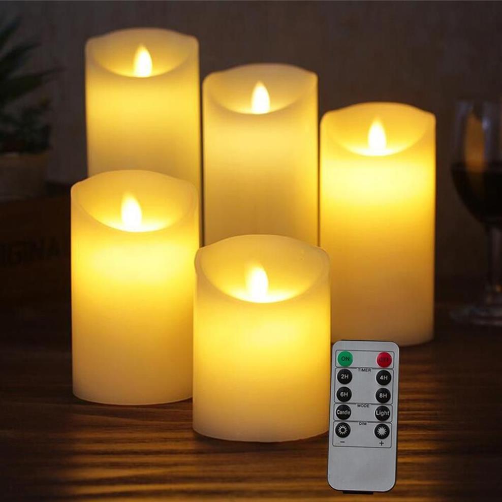 3 Stücke 1 Stücke Kerzen Lichter LED Flammenlose Kerzen Licht mit Timer Fernbedienung Glattes Flackerndes Kerzenlicht Batteriebetrieben Y236m