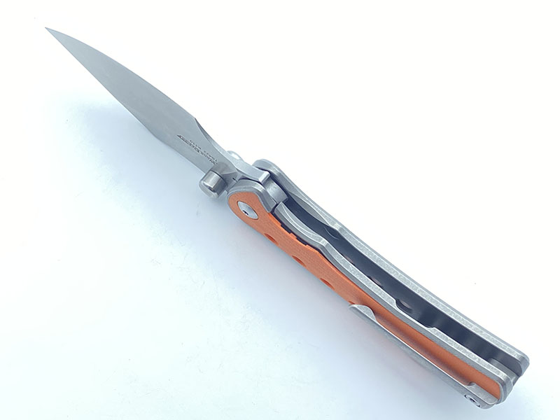 Składany nóż K110 TC4 TITANIUM INLAY G10 KARUNKA KARE BED TS422-K110-ORANGE