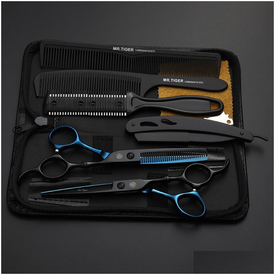 Hair Scissors Hair Scissors Sharp Blade Professional 55 60 Salon Cutting Shears Barber Hairdressing 230706 Drop Delivery Hair Products Dhnzm