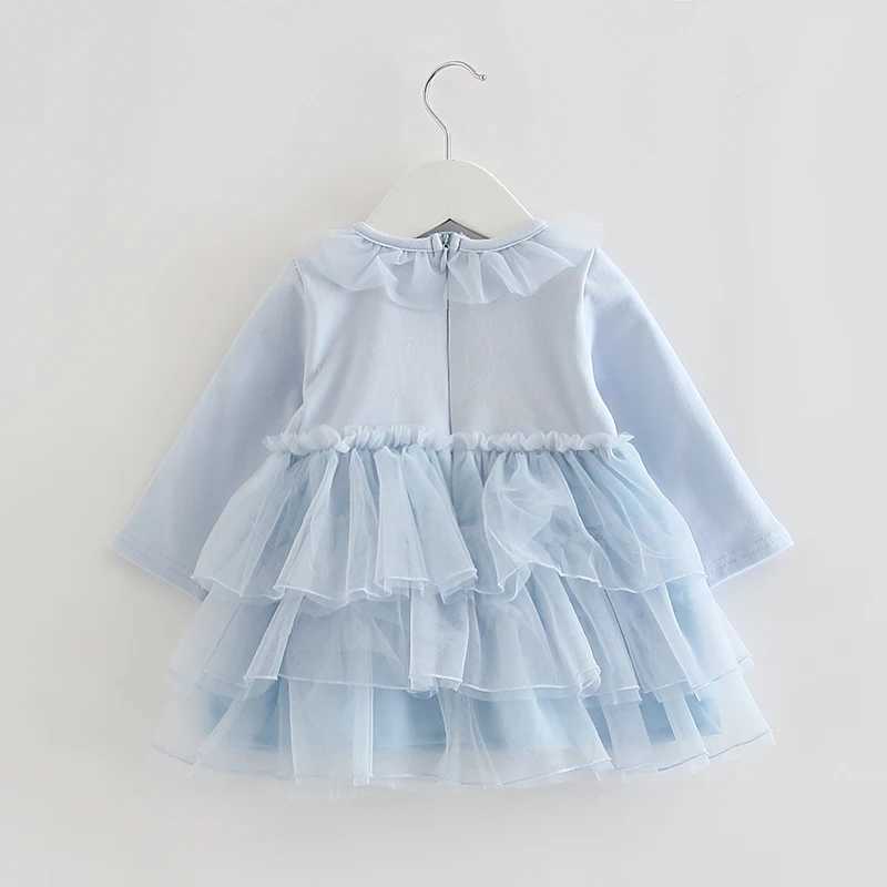 Girl's Dresses Christening Clothes For Baby Girl Clothes Cute Wedding Birthday Dresses Sequined Party Princess Layered Dress 0-3Y