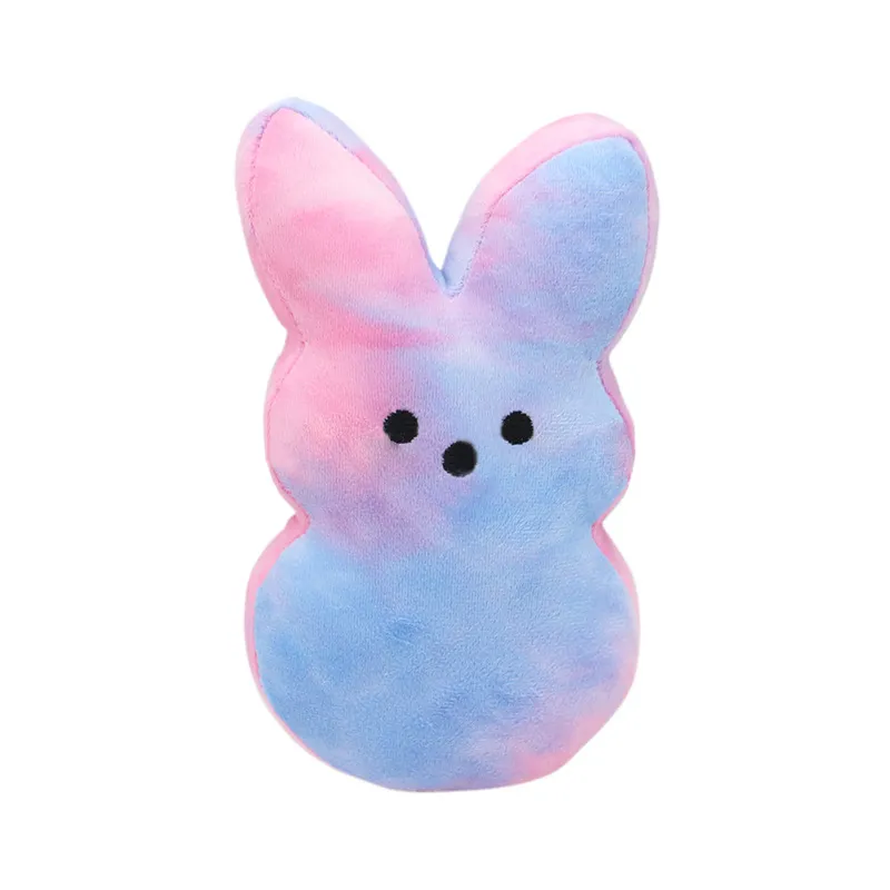 Gradient Easter PEEPS Bunny Toys 15cm 20cm 25cm Colorful Gifts Party Favor For Kids Family A12