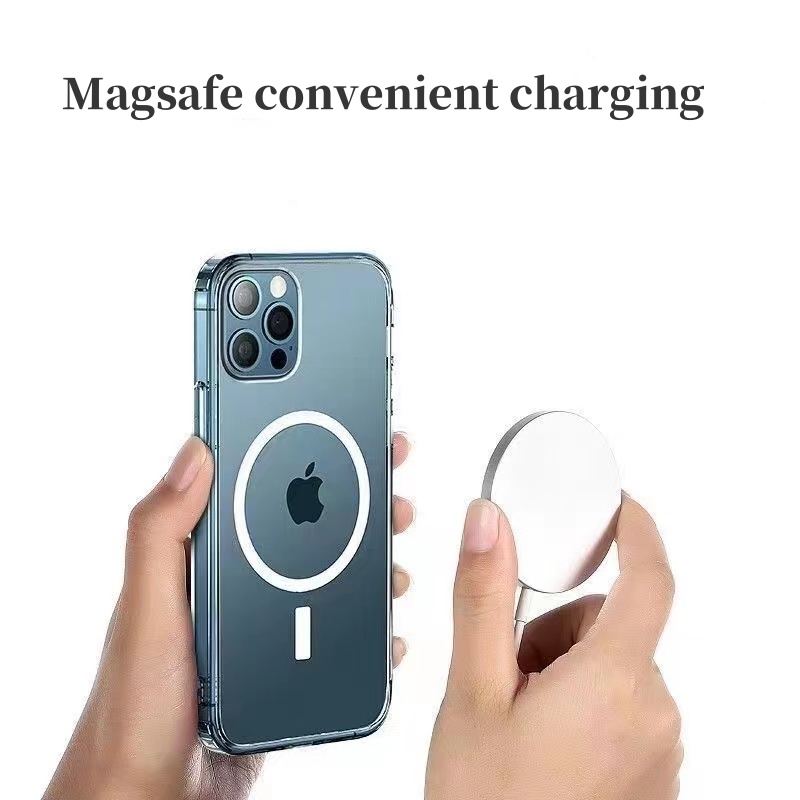 Venda quente de alta qualidade acrílico magnético transparente à prova de choque capa de telefone para iPhone 15 14 13 12 11 Pro Max com pacote de varejo