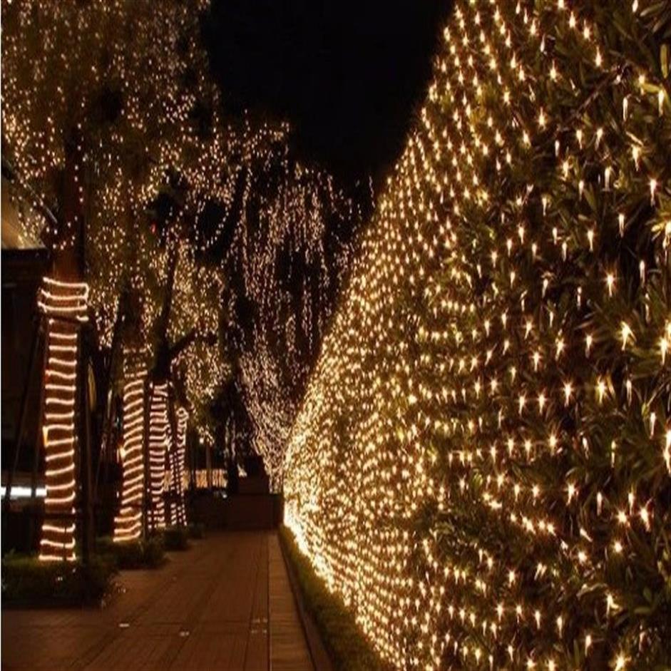 10m 8m 2000 LED Net Lights Stora inomhus utomhuslandskapsbelysning jul nyår Garlands vattentätt LED-sträng AC110V-240V270F