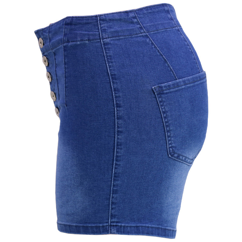 women short jeans Bleached slim high waist denim short pants Lady shorts Mini sexy high Elastic Button Fly high quality 