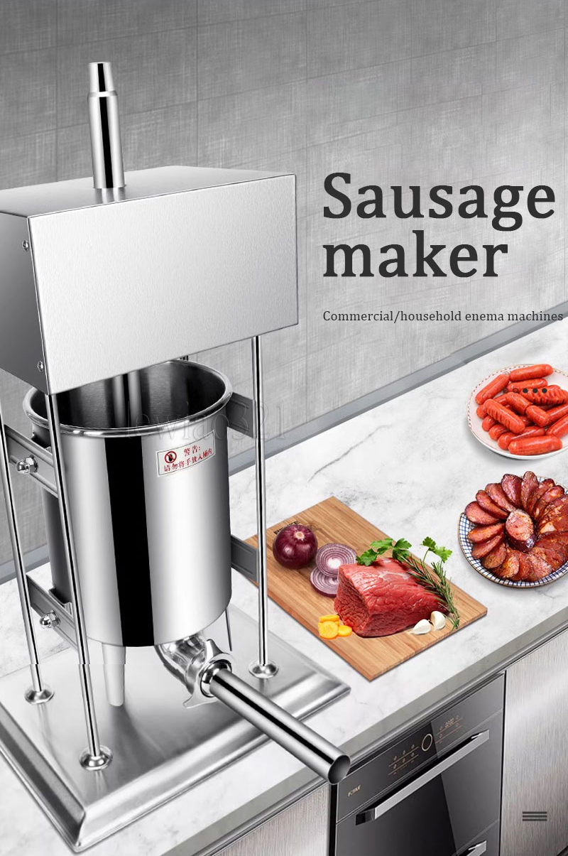 10L/15L/20L/25L Elektryczny wypełniacz kiełbasowy Mies Makad Press Kitchen Sprzęt Restauracja Advanced Sausage Maker