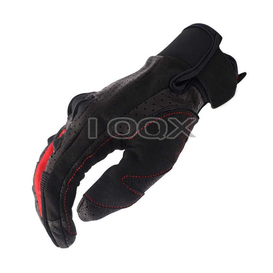 Guanti in pelle Corse Motore Motocicletta Moto da corsa Guida Equitazione Nero Rosso guanti Ducati Team H1022272P