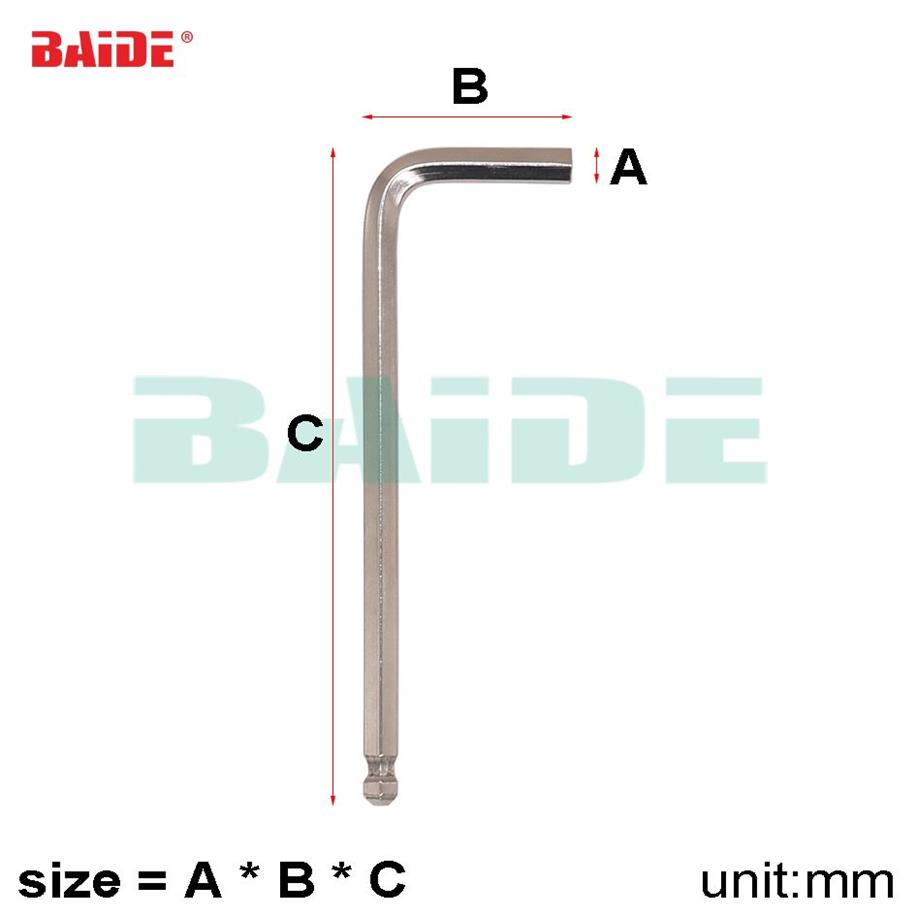 1 5 2 2 5 3 4 5 6 mm Chiave a brugola esagonale con punta a sfera a forma di L bulloni a testa esagonale Accessori riparazione bici da bicicletta 1000 pezzi lotto2362