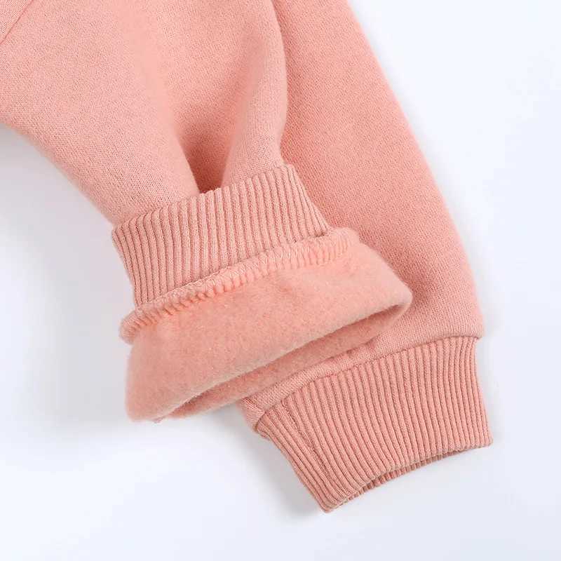 Pullover Kids Clothes Boys Girls Hoodies Pullovers 2023 Korean Baby Winter Autumn Thicken Fleece Pullovers Sweatshirt Children's Clothingl231215