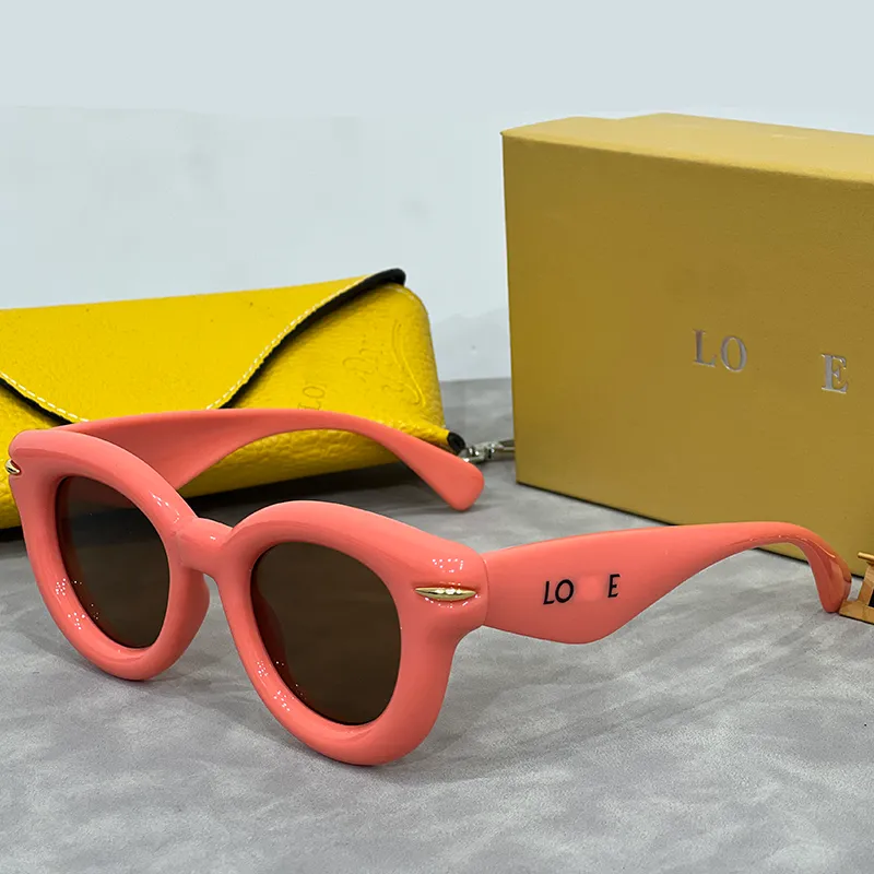 Unisex designer solglasögon kattögon solglasögon oval design solglasögon som kör rese shopping strand pei pretty