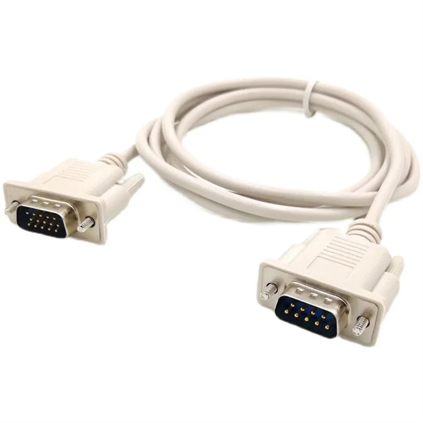 Pure rame da 9 pin a 15 pin da DB9 a VGA Linea di segnale, porta seriale alla linea di dati VGA, linea di conversione della porta 232com