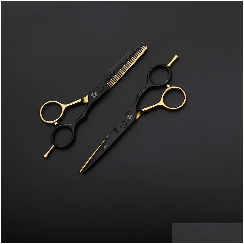 Hair Scissors Hair Scissors Sharp Blade Professional 55 60 Salon Cutting Shears Barber Hairdressing 230706 Drop Delivery Hair Products Dhnzm