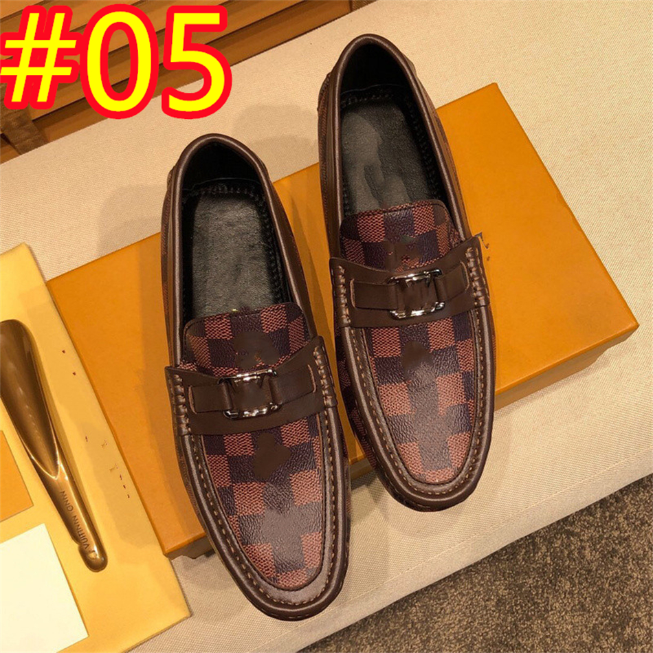 80odell designer loafers män handgjorda läderskor avslappnade körlägenheter slip-on skor moccasins båtskor svart/vit/blå plus storlek 38-46