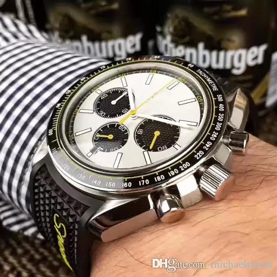 Relógio masculino velocidade 40mm multifuncional quartzo cronógrafo fecho original boutique relógio de pulso 1980