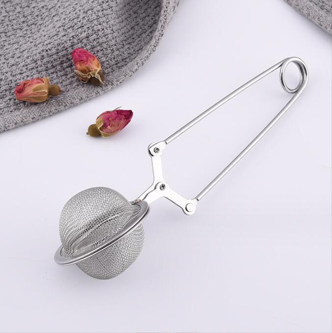 16cm Top Quality Tea Infuser Stainless Steel Sphere Mesh Tea Strainer Coffee Herb Spice Filter Diffuser Handle Tea Ball