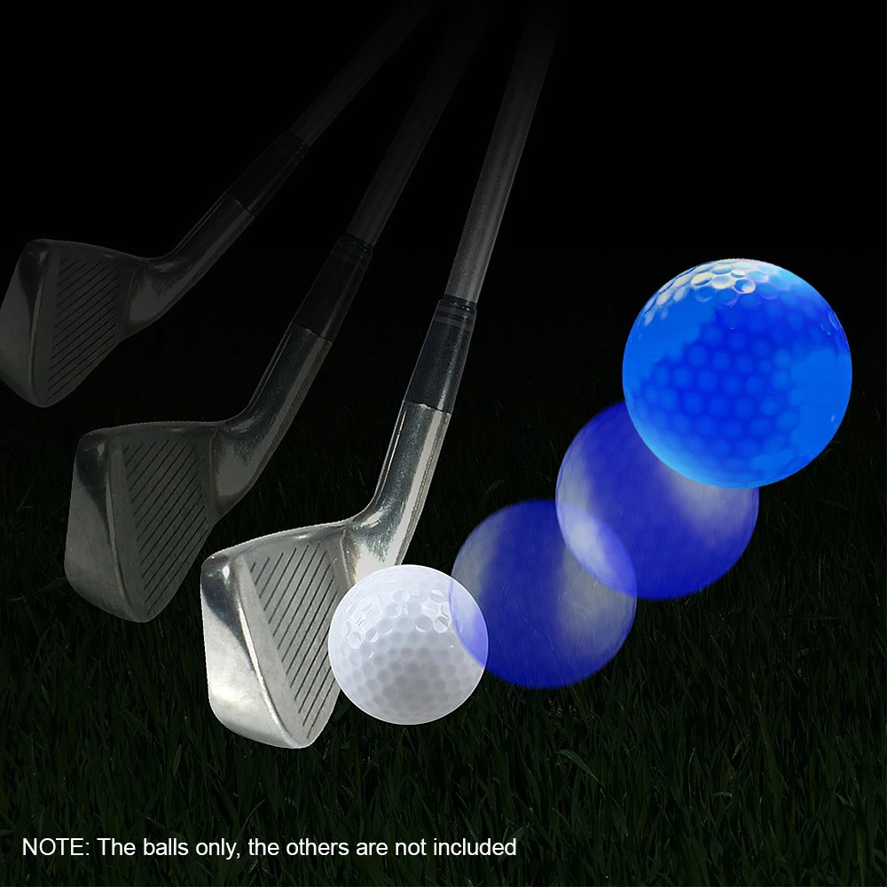 2шт светящиеся мячи для гольфа светодиодные светящиеся мячи для гольфа ночные светодиодные мячи для гольфа 231220