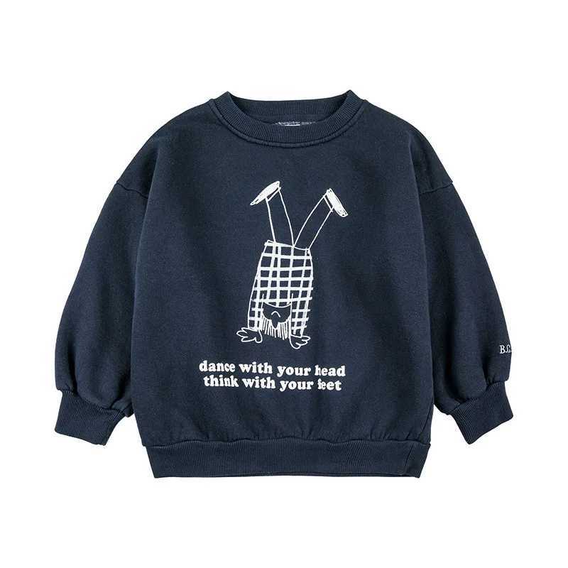 Pullover 2023 Boboum Autumn Dzieci Bluzy Baby Boys Dziewczyny Kolorowe kreskówkowe bluzy zimowe dzieci ubrania polaru dziecięce bawełna Swaterl231215