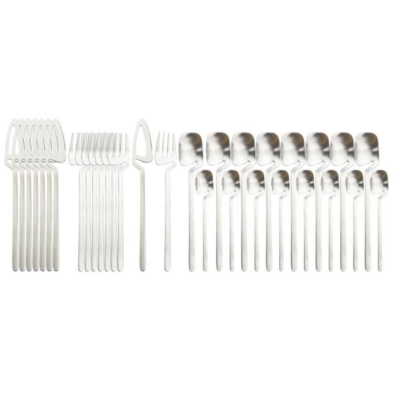 NOUVEAU SLATWARE SIRGELAKE SET 18 10 en acier inoxydable Dingers Knives Forks Spoon Dinner Table Vole du bar Couvoirs de fête 233C