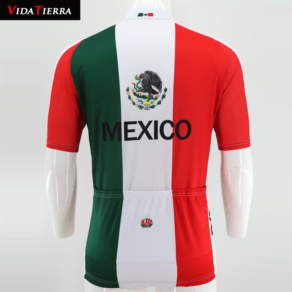 2019 VIDATIERRA camisa de ciclismo verde branco vermelho MÉXICO pro racing team downhill jersey go pro mtb jersey clássico legal Domineering R256a