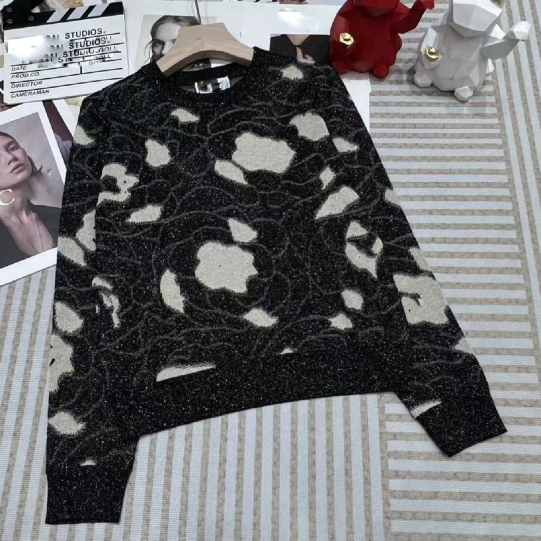 SWEATER PROJEKTOWANIE SWEATER HOORD DOCIK DECK Changshan Camellia Wzór pullover wełna wełna najlepsza moda dla kobiet prostota