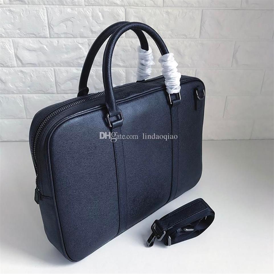 B Brand Mens Business Bag Real Leather Mens Document Bag Högkvalitativ män BRECASSER Designer Brand Herr Bag Brand 239m