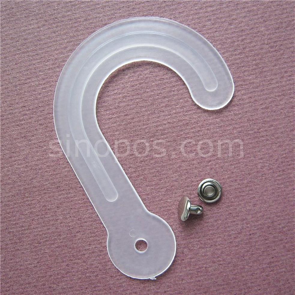 Hele grote plastic headerhaken 84 mm met klinknagels stof lederen staalsemonster hoofdhanger gigantische hangende j-hook beveiligde displ244Q