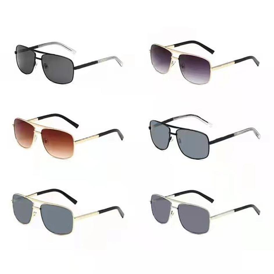 Gafas de sol de moda para hombres y mujeres lentes monogramadas Polarizado UV400 Ciclismo Sport Metal Frame Four Seasons con Box197s