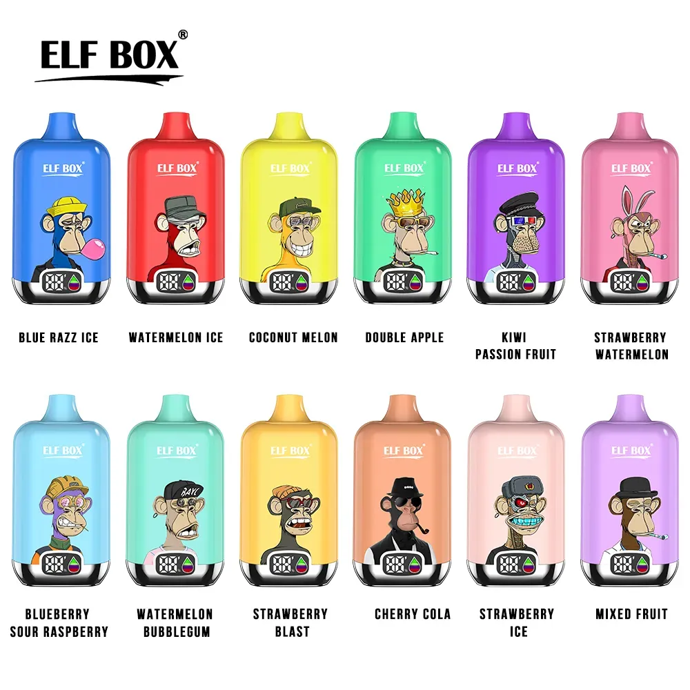 100% Original Elf Box Magic 12000puffs Vape Disposable 12 saveurs Good Taste Mesh Coil E-CAGAGETERT