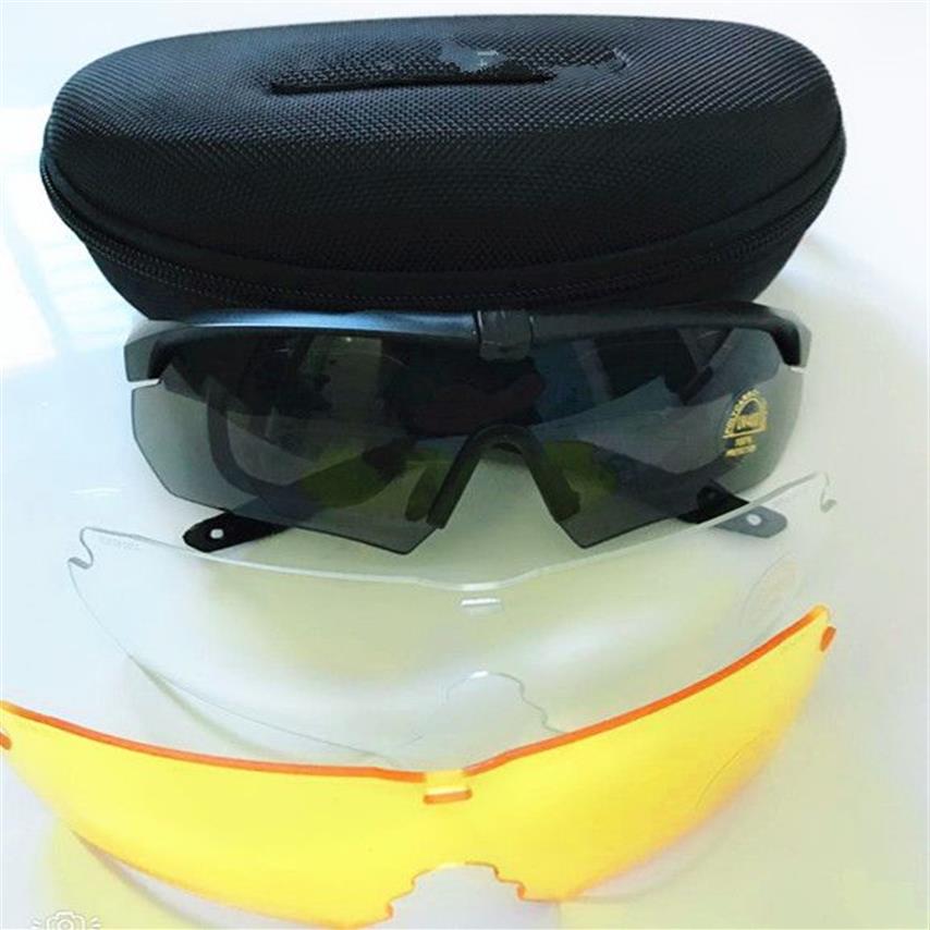 Crucizia di alta qualità Sports sportivo esterni occhiali da sole a prova di proiettile da sole 3 lentitteri al dettaglio originale Eyewear 280x