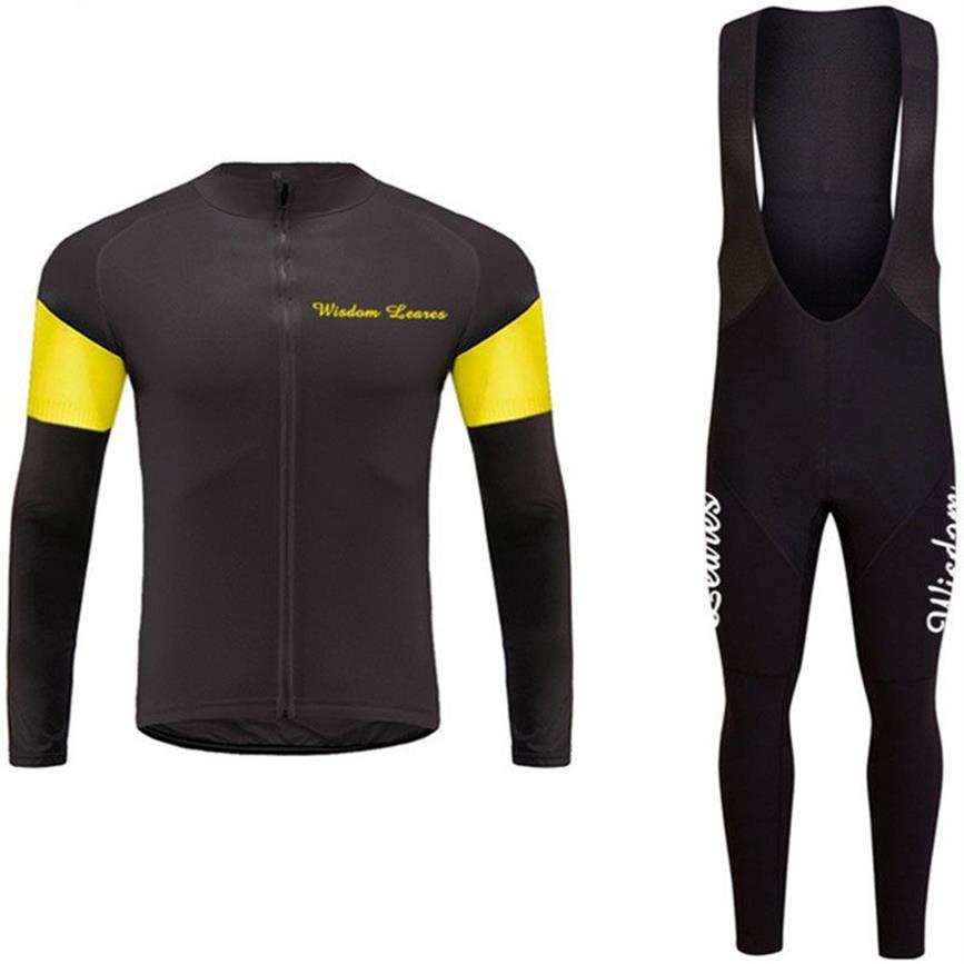 Sabedoria folhas unissex conjunto camisa de ciclismo ropa maillot legal conjuntos camisa ciclismo respirável mtb roupas 2020 novo outono226a