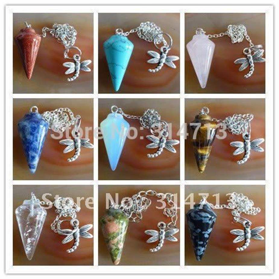 Whole-Min order 10 mix Beautiful Whole mixed agate Pendulum semi-precious jewelry pendant bead WE2245c