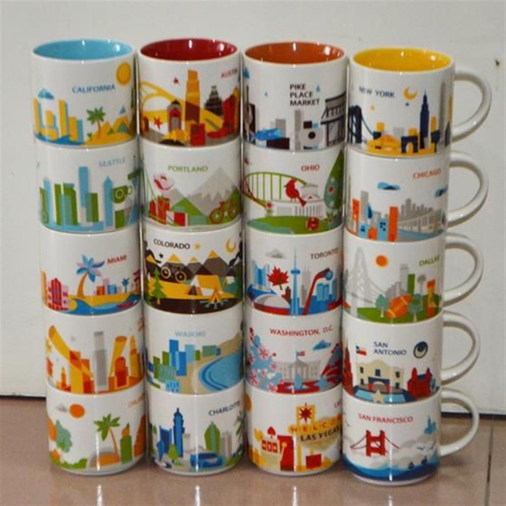 14 once in ceramica Ceramica Toronto City Starbucks City Mug American Cities Coffee Mug221D