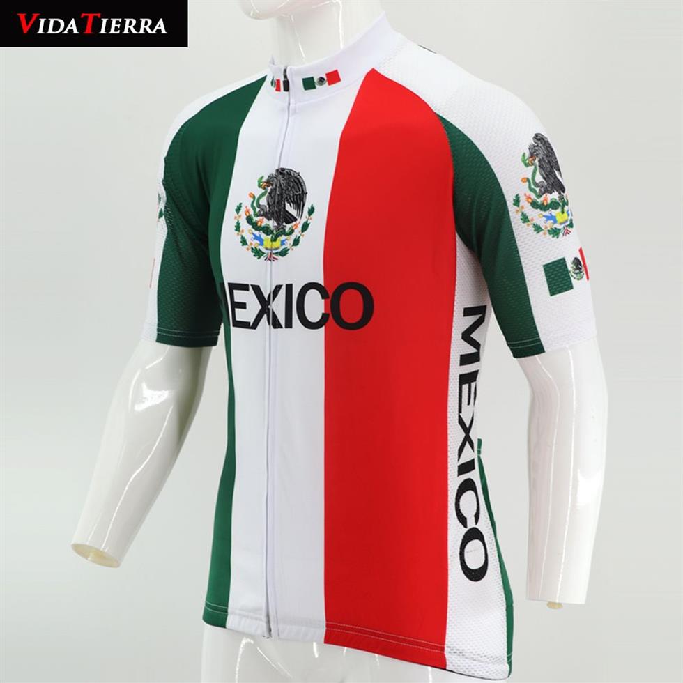 2019 VIDATIERRA cycling jersey green white red MEXICO pro racing team downhill jersey go pro mtb jersey classic cool Domineering R277A