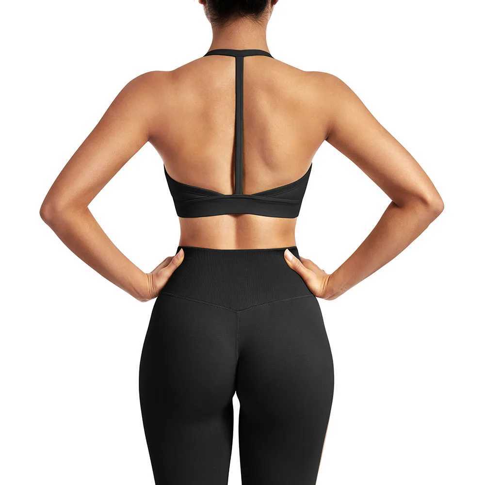 Yoga outfit Sports Bras Women 2023 Running Gym Wear Stretch Sports Top Seamless Athletic Underwear Vest Padded Yoga Bh Crop Topl231221