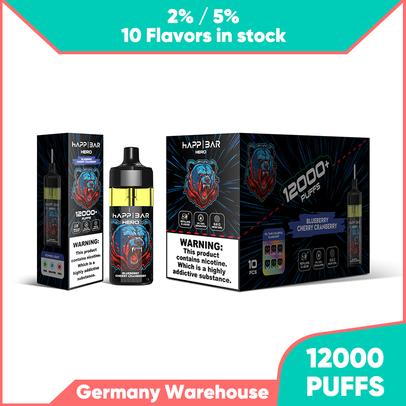 UE Allemagne entrepôt vape bouffée jetable 12k vape 2% 5% sel de nicotine 12000 bouffées vapes jetables DHGate cigarette électronique