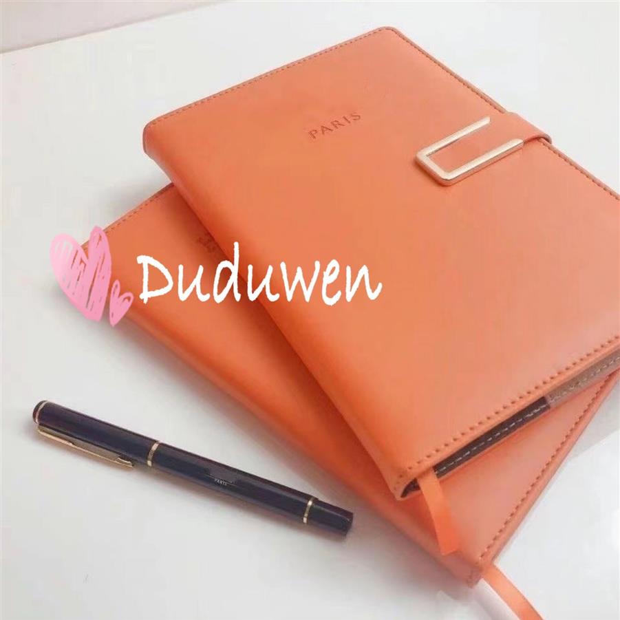 Party Gift H Classic Pu Cover VIP Collectioin Paper Notebook med PEN215Y