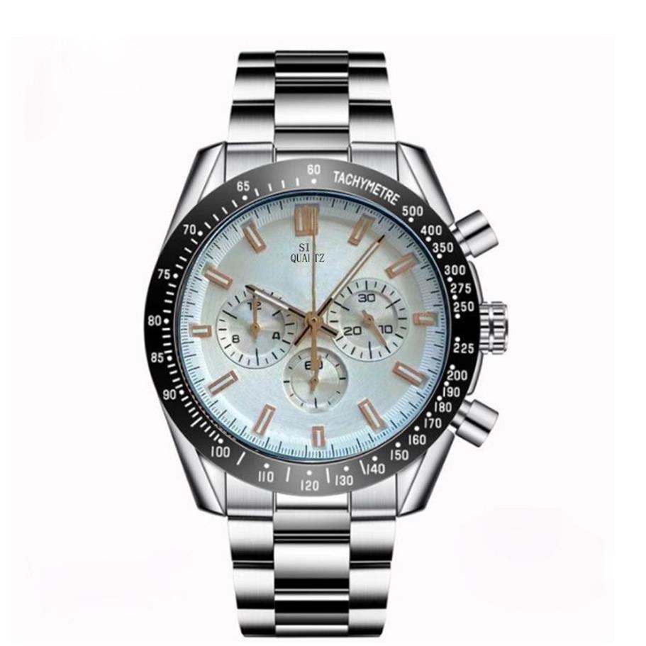 2021 New 43mm Mens Watch Man Quartz腕時計スイスムーブメントセラミックストラップ付きクロノグラフステンレス鋼Sapphire Glass Men 202c