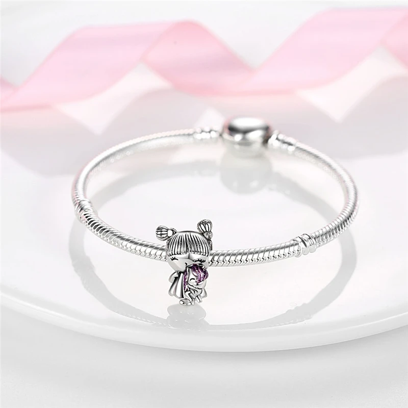 Majestic Unicorn 925 Sterling Silver Beads Charm Lovely Colorful Pendant Fit Pando Charms Bracelet DIY Women Original Jewelry