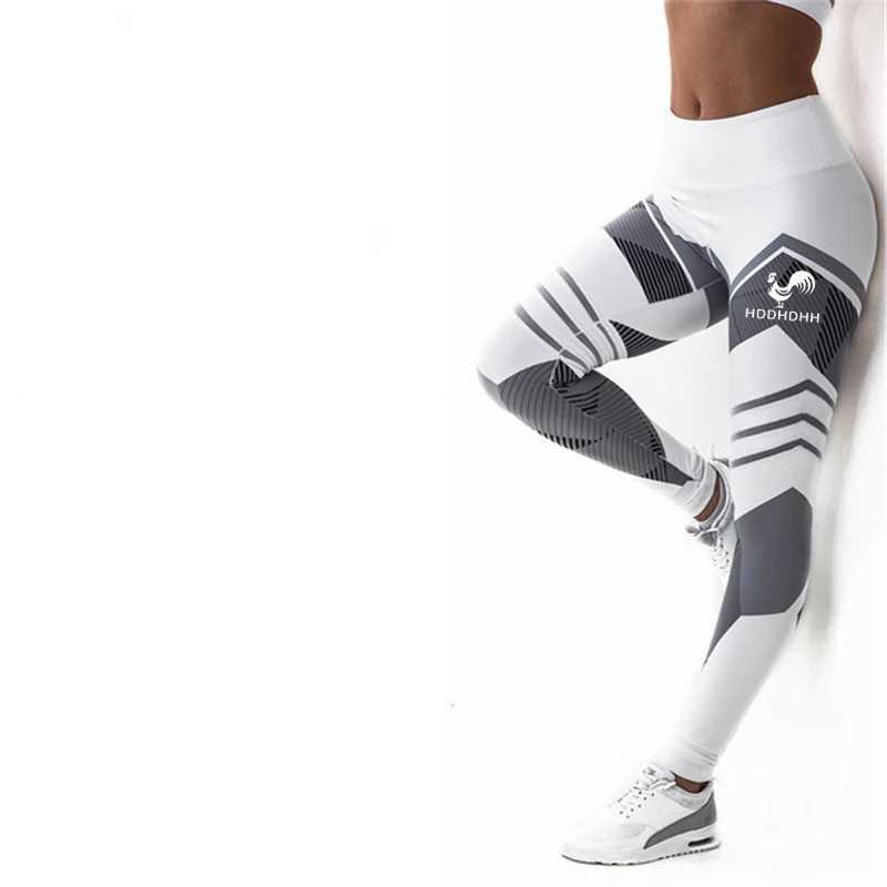 Yoga Outfit Hddhdhh Stampa marca Elementi geometrici Pants Yoga Pants Fitness Leggings Pantaloni sportivi ad alta vita Leggingsl231221