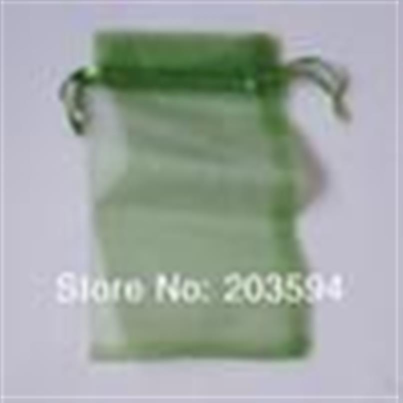 Bijoux de couleur vert foncé Emballage Drawable Organza Sacs 7x9cm Sacs-cadeaux Sacs Socches238K