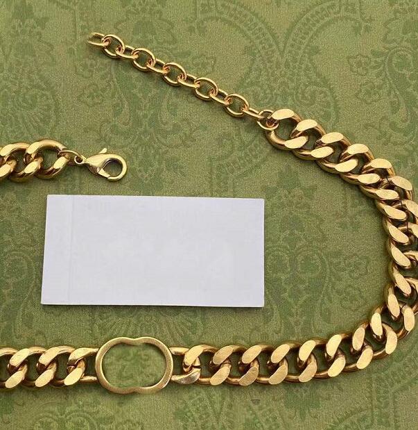 Ontwerper 18k Gold Cubaanse ketting G Sieraden Mode Ketting Gift Collares Punk Vintage Dikke Dikke Link Chain Sieraden Accessoires