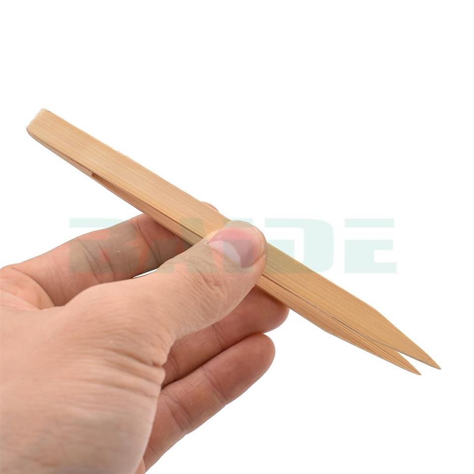 15cm Antistatic promotion Pointy Tip Bamboo Straight Tweezer Tea Tong Handy Tool2642