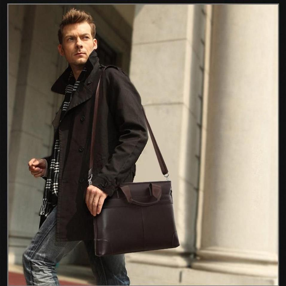 Handbag Fashion Handcase Business Business Borse da uomo PU Designer laptop Designer maschio Shouler Messager Bags Men Tote Bags270i