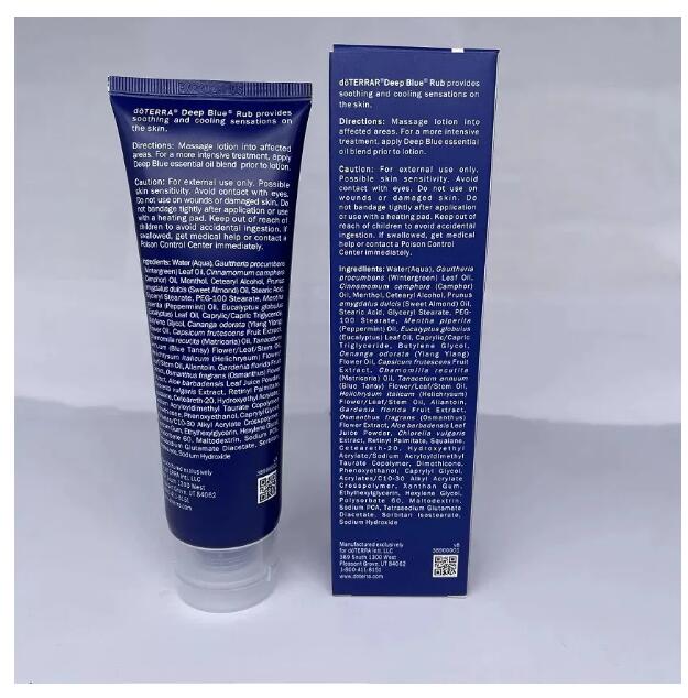 Brand Foundation Podkład Body Care Skin Care Deep Blue Rub Miejscowa kremowa olejki eteryczne 120 ml płyny