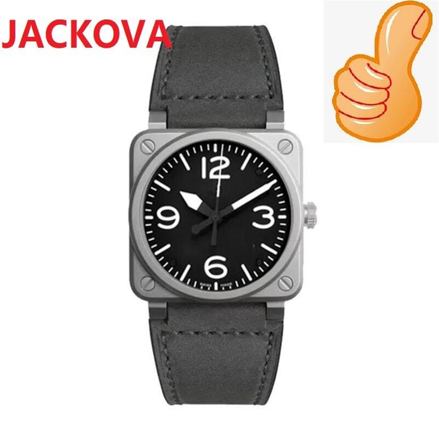 高品質のスポーツデザイナー腕時計41mm Quartzムーブメントタイムクロックウォッチレザーバンドオフショアモントレドゥラックスメンズウォッチ299y
