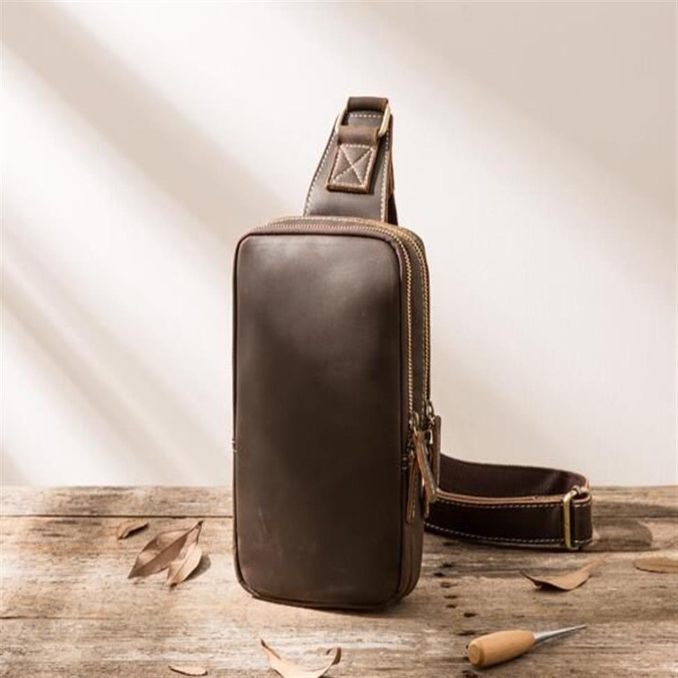 men Chest bag handmade fashion men sling bag cross body messenger bags outdoor women waist bag pack273c