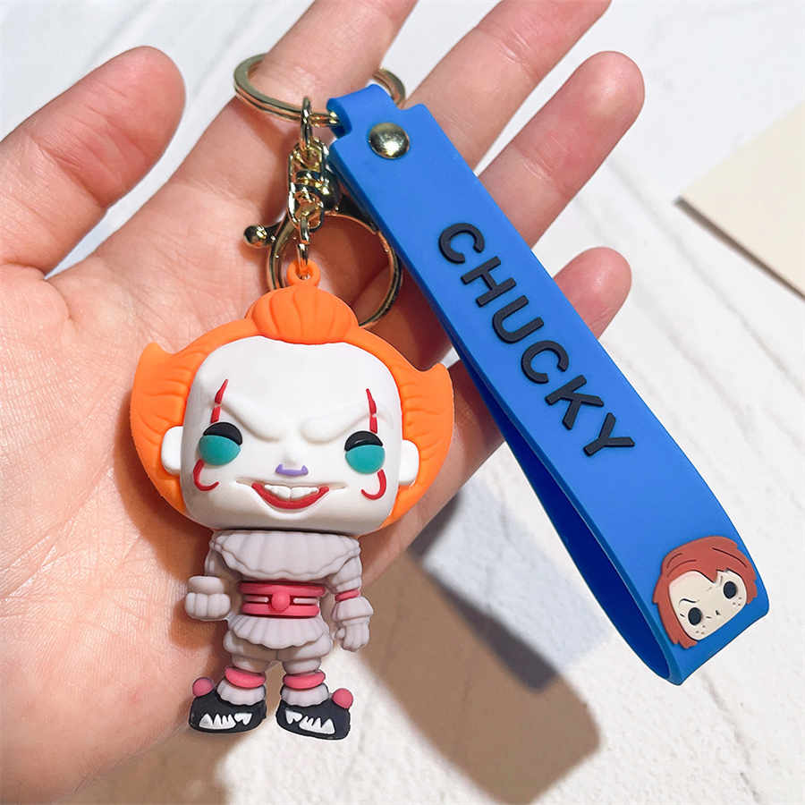 Halween Keychain Serie horror killer ghost baby bambola bambola clown back keychain