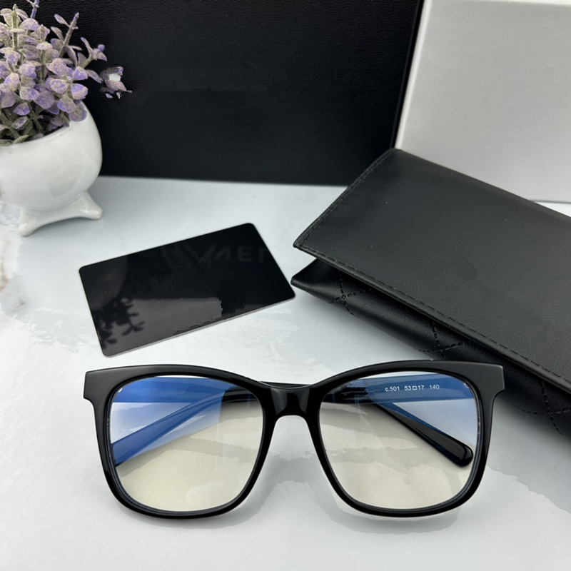 LUX DESI CONCISE Unisex Square Plank Glasses Frame53-17Top Letters 392Younger BestMatching Minmalism Anti-Blueray för receptglasögon Fullset Case