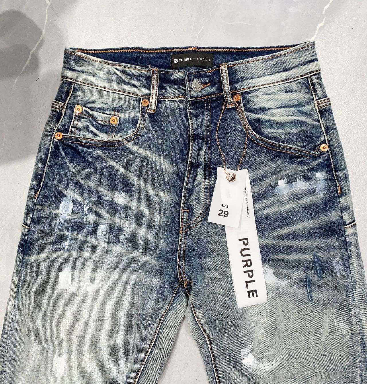 Jeans vieilli peinture American High Street Fccc1