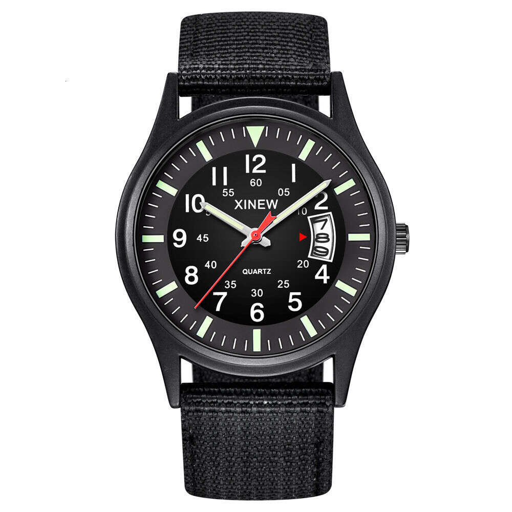 Montre de sport à la mode pour hommes, bracelet en nylon, minimaliste, éducation masculine, montre à Quartz tendance personnalisée