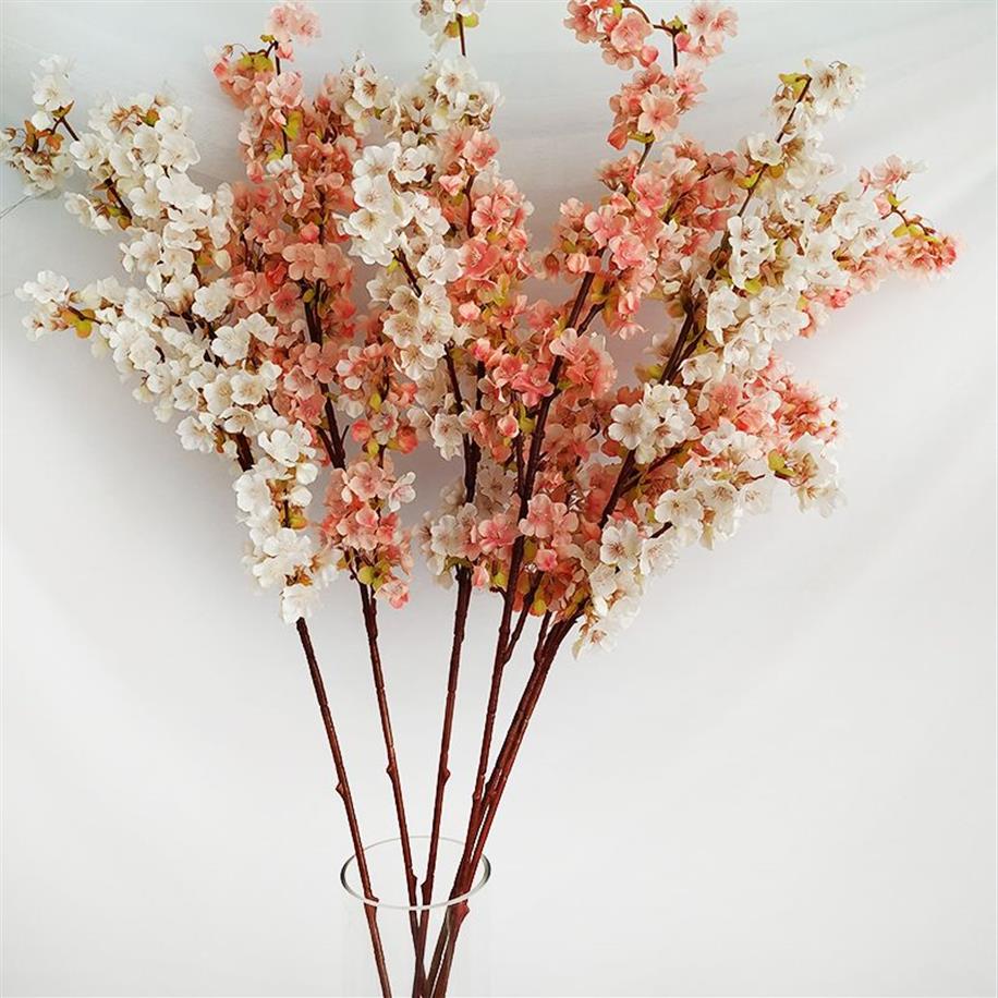 Blossoms de cerejeira japonesa de alta qualidade Flores de seda artificial EL Mall Wedding Decoration Flowers Po Studio Props207T